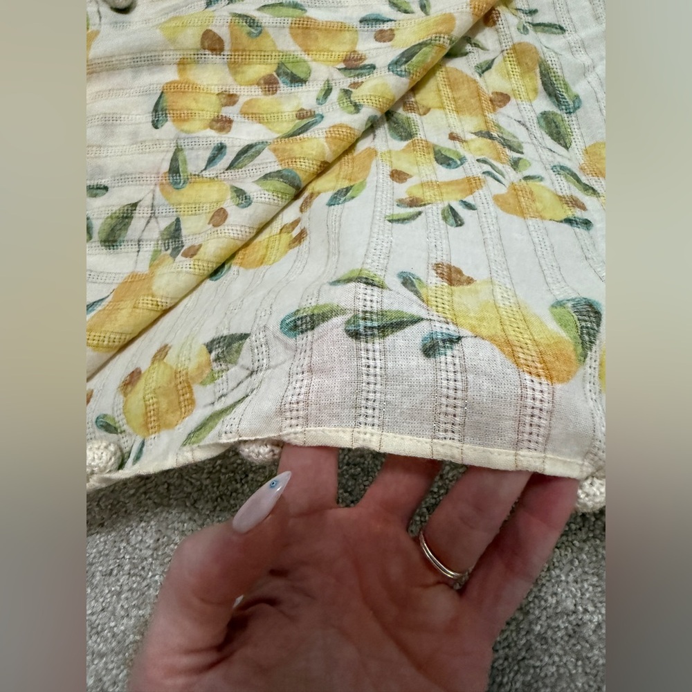 Farm Rio - OFF-WHITE CASHEW SCARF COVERUP DRESS - size Small - EUC - Picture 12 of 16